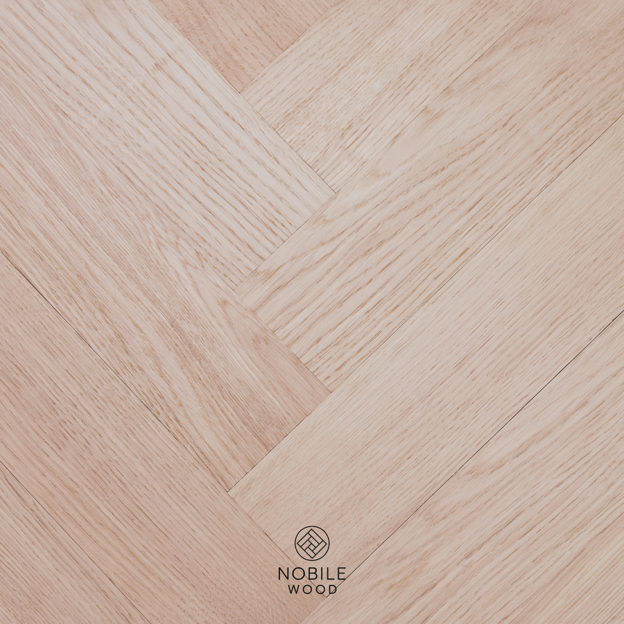 Select fiskbensparkett i massiv ek